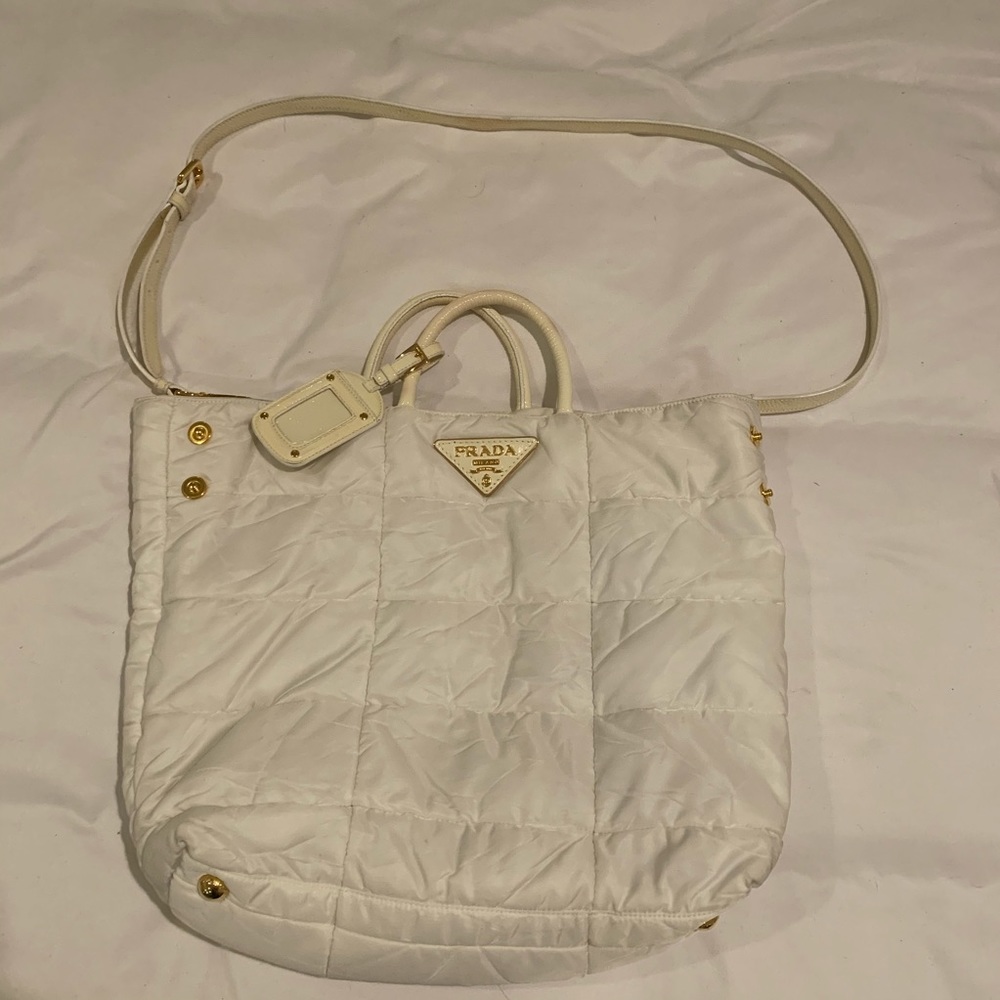 Prada Quilted Nylon Tote Bag